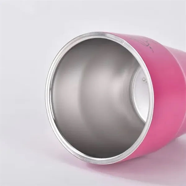 380ml Insulated Stainless Steel Coffee Mug With Straw
