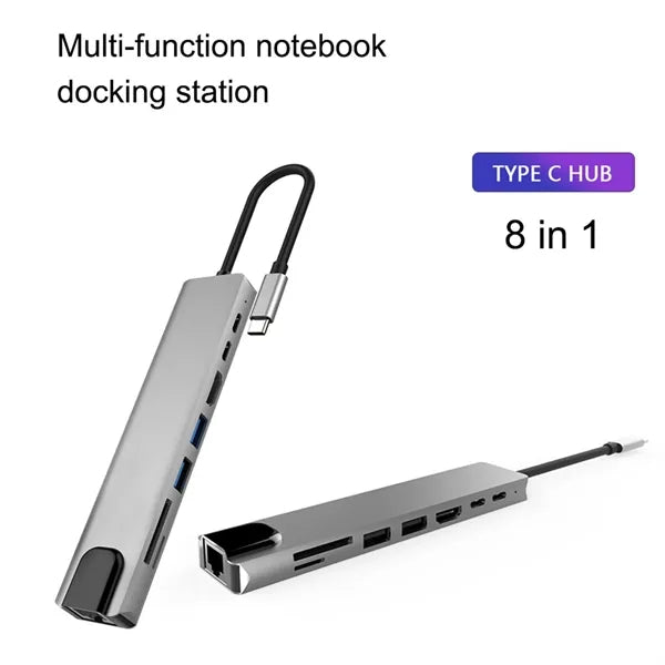 Ultimate 8 In 1 Usb-C Hub Pro