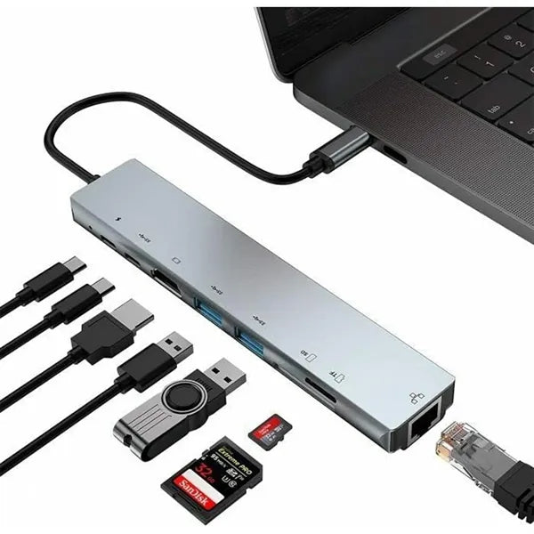Ultimate 8 In 1 Usb-C Hub Pro
