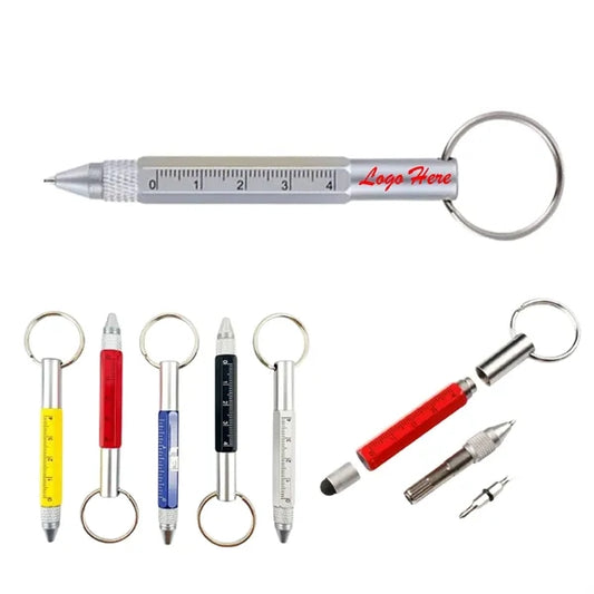 Multifunction Screwdriver Ballpoint Pen Keychain