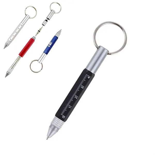 Multifunction Screwdriver Ballpoint Pen Keychain