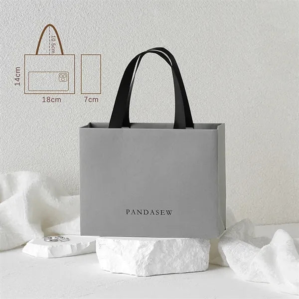 Colorful Tote Favor Gift Bags with Ribbon Handles for Events