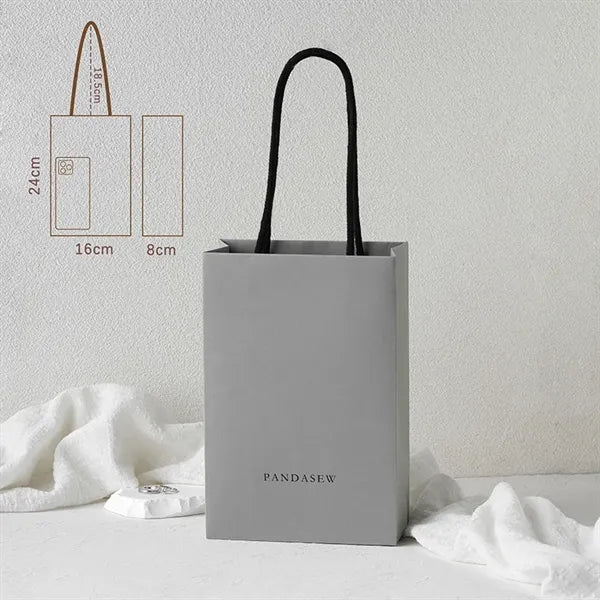 Colorful Tote Favor Gift Bags with Ribbon Handles for Events