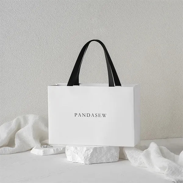 Colorful Tote Favor Gift Bags with Ribbon Handles for Events