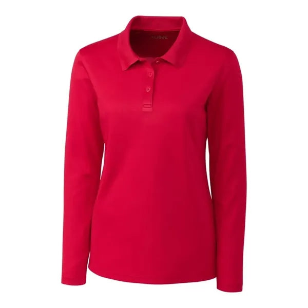 Clique Spin Eco Performance Pique Long Sleeve Womens Polo