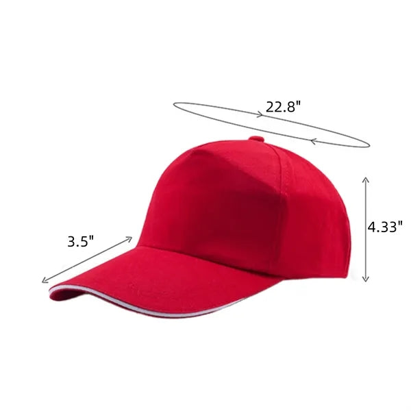 Pure Cotton 5-Panel Baseball Cap