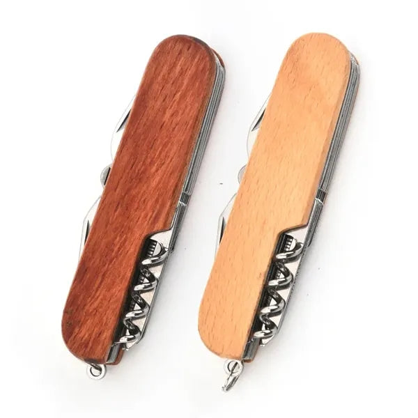 Wooden Folding Knife Multi-Tool