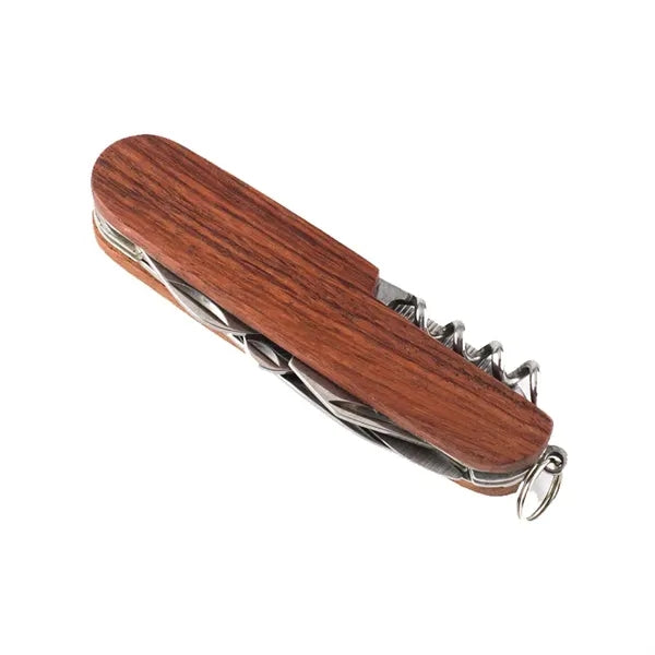 Wooden Folding Knife Multi-Tool