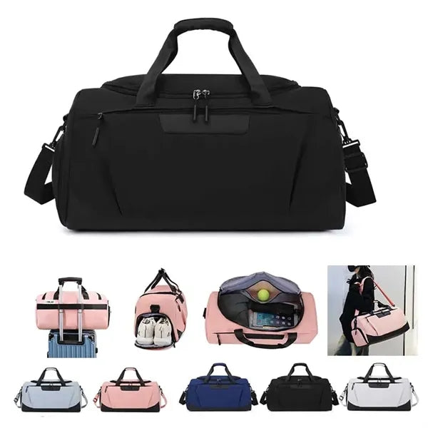 Duffle Bag for Travel Men & Women with Shoe & Wet Compartmen