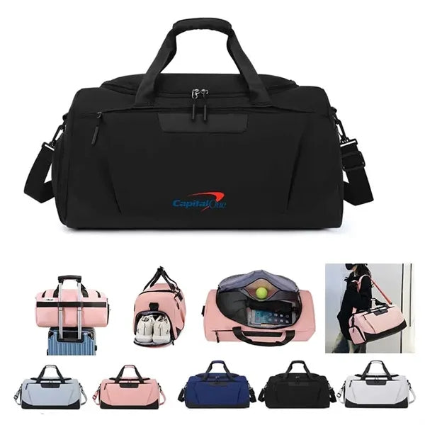 Duffle Bag for Travel Men & Women with Shoe & Wet Compartmen