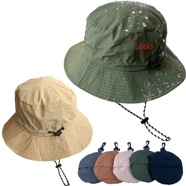Foldable Bucket Hats Waterproof Fishing Cap For Men Women
