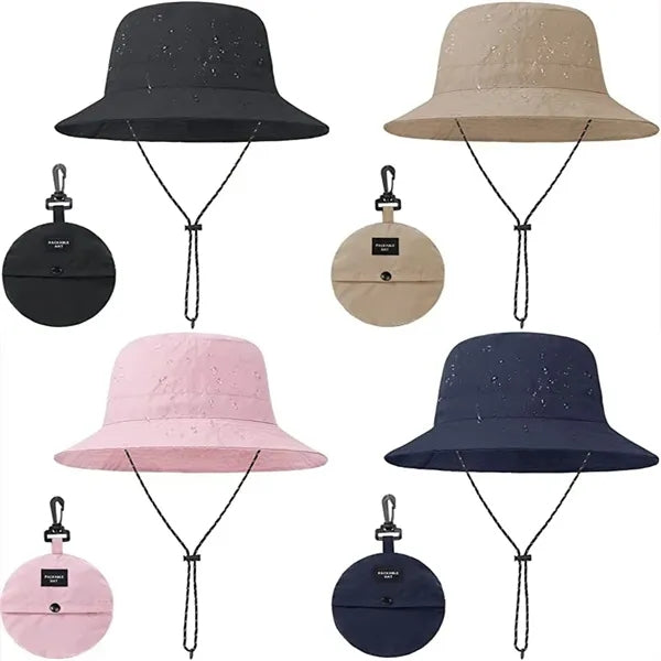 Foldable Bucket Hats Waterproof Fishing Cap For Men Women