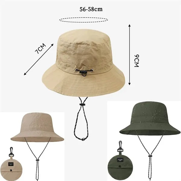 Foldable Bucket Hats Waterproof Fishing Cap For Men Women