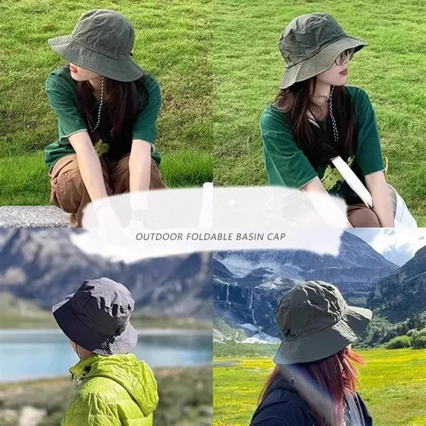 Foldable Bucket Hats Waterproof Fishing Cap For Men Women