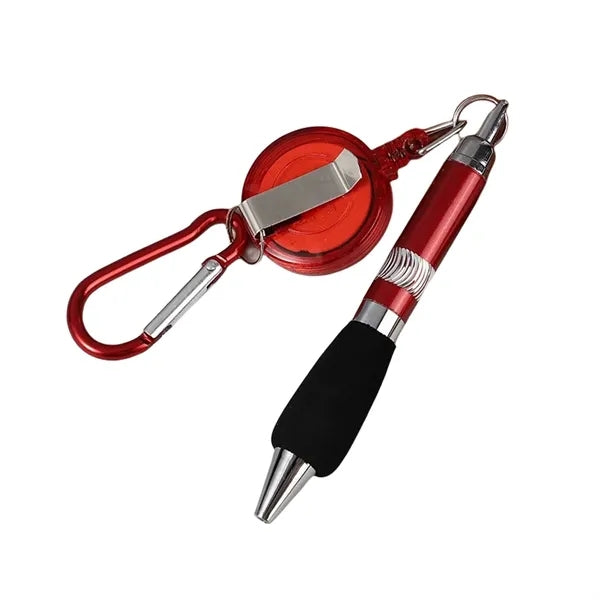 Keychain Retractable Badge Reel Ballpoint Pen