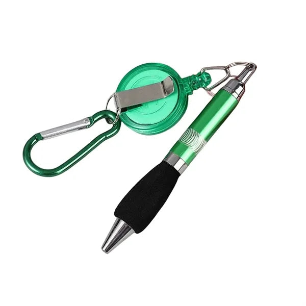 Keychain Retractable Badge Reel Ballpoint Pen
