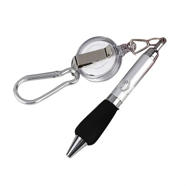 Keychain Retractable Badge Reel Ballpoint Pen