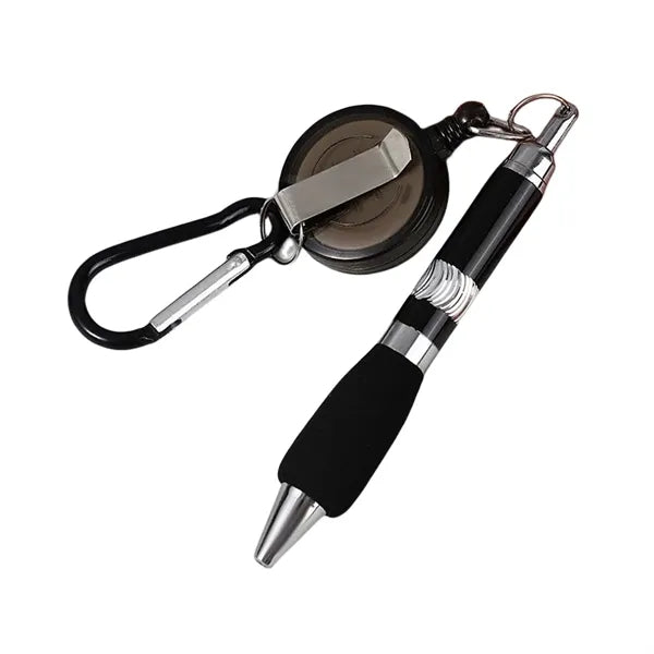 Keychain Retractable Badge Reel Ballpoint Pen