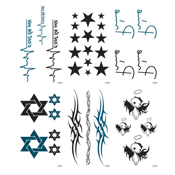 2" Temporary Tattoo Stickers