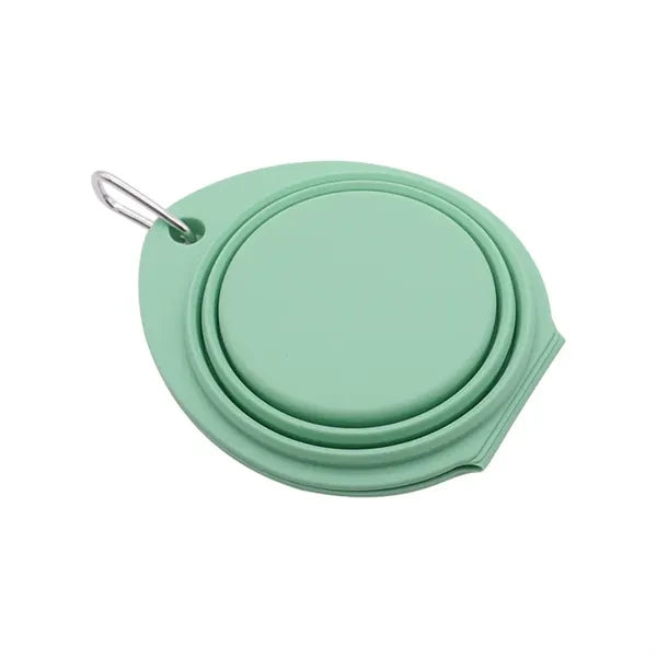2 in 1 Foldable Pet Food Water Bowl Cat Feeder Dish Camping