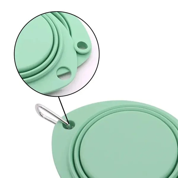 2 in 1 Foldable Pet Food Water Bowl Cat Feeder Dish Camping