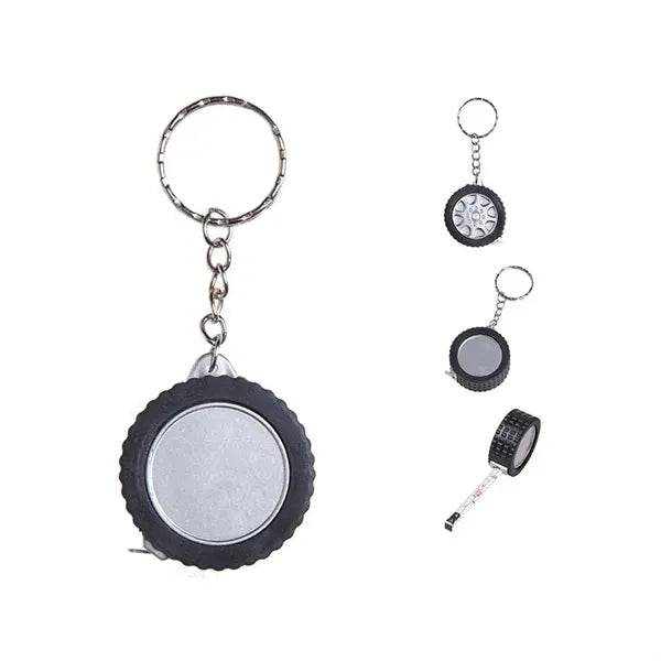 Tape Measure Keychain In Tire Shape