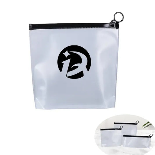 Frosted Cosmetic Pouch with Zipper