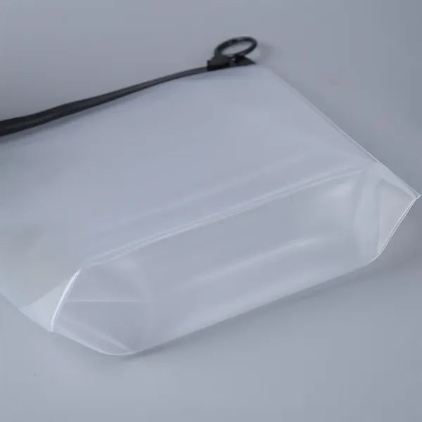 Frosted Cosmetic Pouch with Zipper