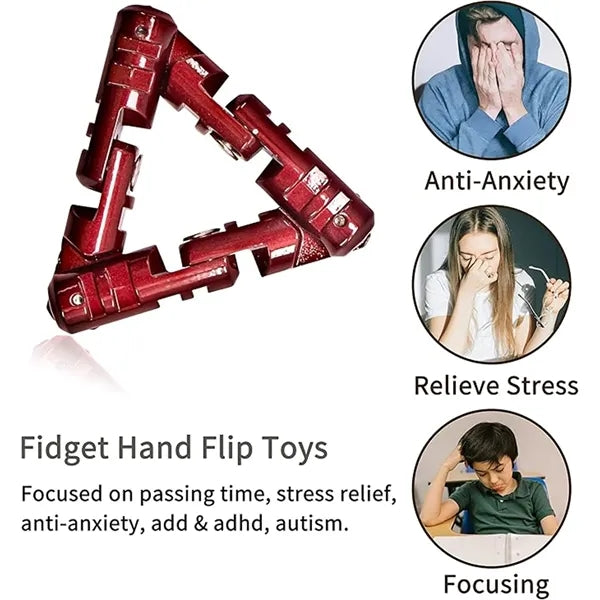 Metal Triangles Sensory Hand Fidget Toys For Adults Kid