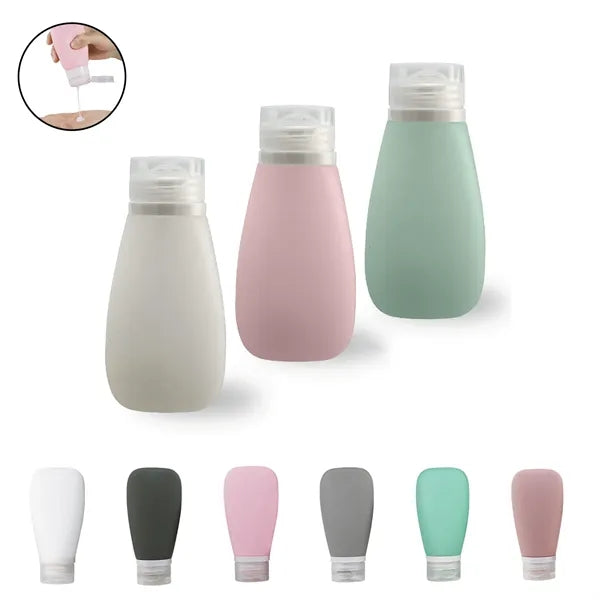 Silicone Refillable Travel Shampoo and Lotion Bottle