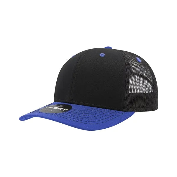 Decky 6 Panel Mid Profile Structured Contra-Stitch Trucker