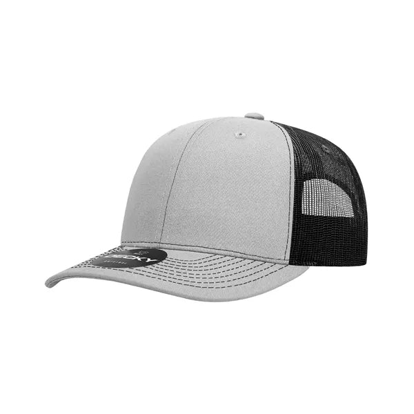 Decky 6 Panel Mid Profile Structured Contra-Stitch Trucker