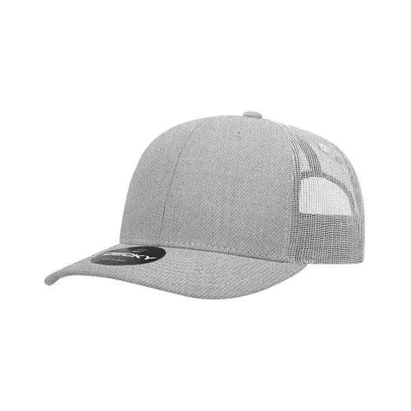 Decky 6 Panel Mid Profile Structured Contra-Stitch Trucker