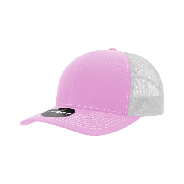 Decky 6 Panel Mid Profile Structured Contra-Stitch Trucker