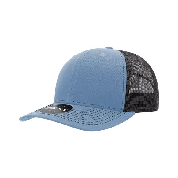 Decky 6 Panel Mid Profile Structured Contra-Stitch Trucker
