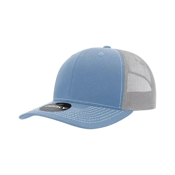 Decky 6 Panel Mid Profile Structured Contra-Stitch Trucker