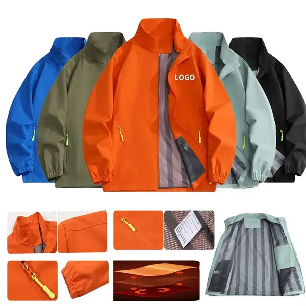 Zipper Windbreaker Jacket