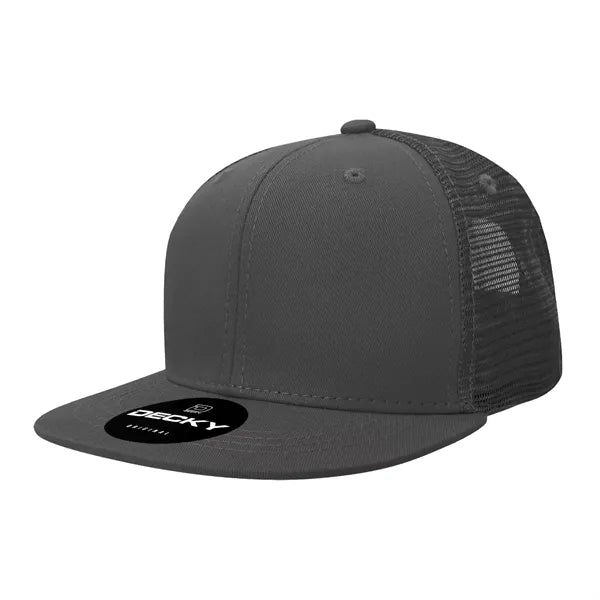 Decky 6 Panel High Profile Structured Acr/Poly Trucker