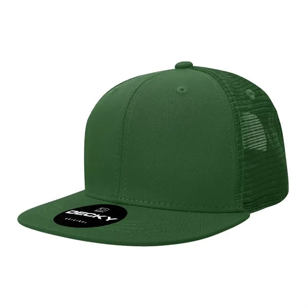 Decky 6 Panel High Profile Structured Acr/Poly Trucker
