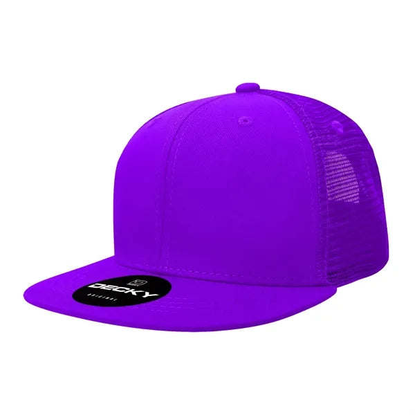 Decky 6 Panel High Profile Structured Acr/Poly Trucker