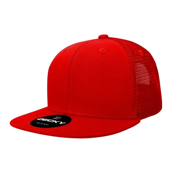 Decky 6 Panel High Profile Structured Acr/Poly Trucker