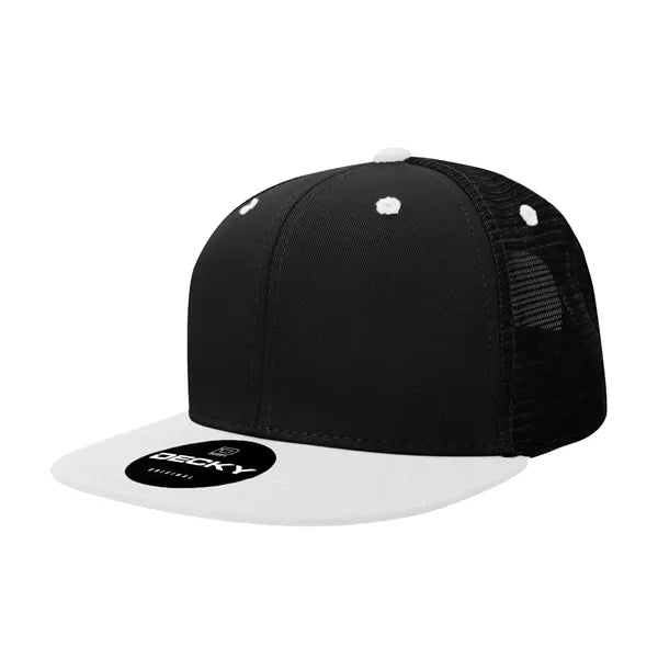 Decky 6 Panel High Profile Structured Acr/Poly Trucker