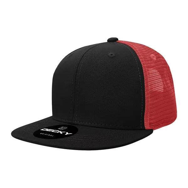 Decky 6 Panel High Profile Structured Acr/Poly Trucker
