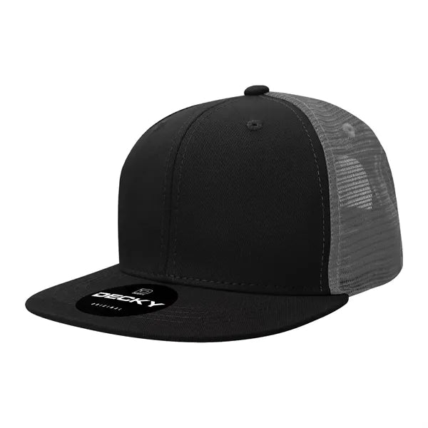 Decky 6 Panel High Profile Structured Acr/Poly Trucker