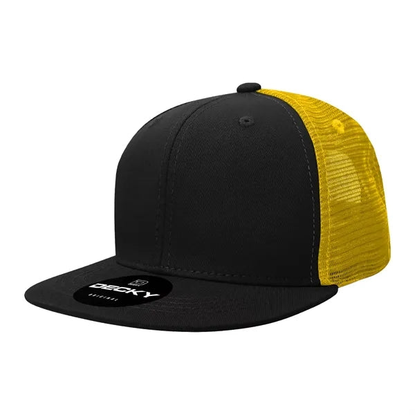 Decky 6 Panel High Profile Structured Acr/Poly Trucker