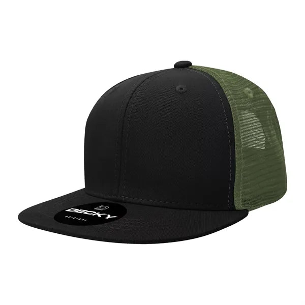 Decky 6 Panel High Profile Structured Acr/Poly Trucker