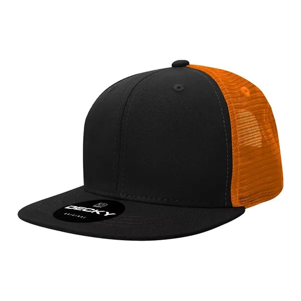 Decky 6 Panel High Profile Structured Acr/Poly Trucker