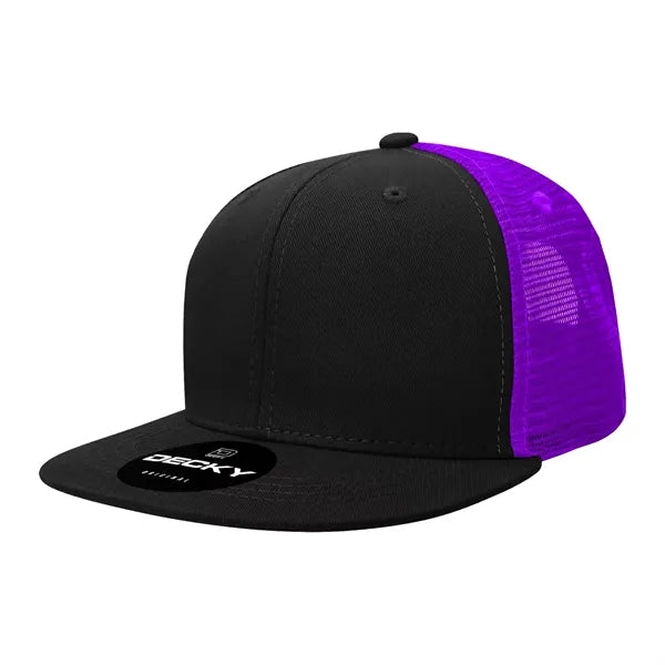 Decky 6 Panel High Profile Structured Acr/Poly Trucker