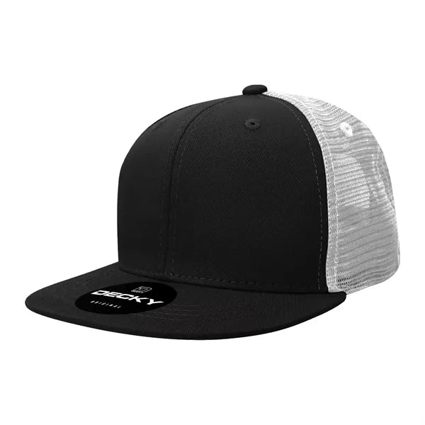 Decky 6 Panel High Profile Structured Acr/Poly Trucker