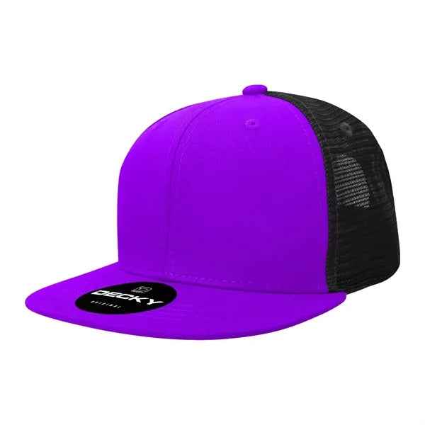 Decky 6 Panel High Profile Structured Acr/Poly Trucker